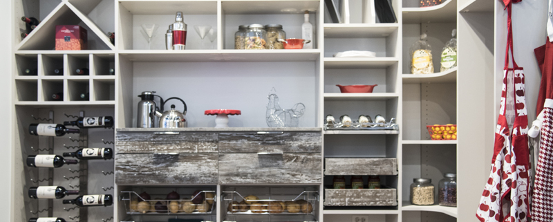 rustic pantry