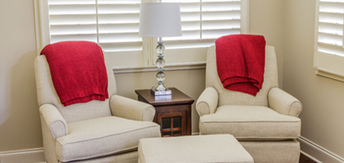 white shutters complement any room