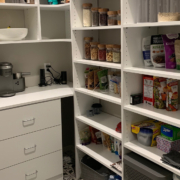 Marco Closets created this barista's pantry