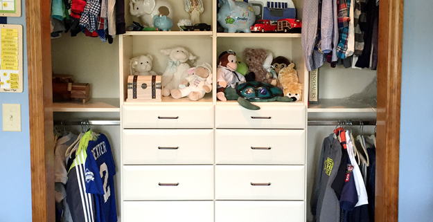 Kids' Closets can be easily customized