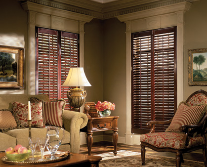 Stained-Wood-Shutters - Marco Shutters and Closets