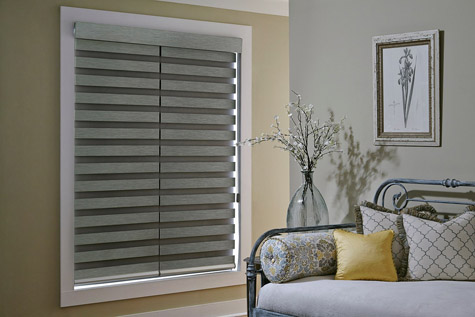 Allure roller shade in closed position